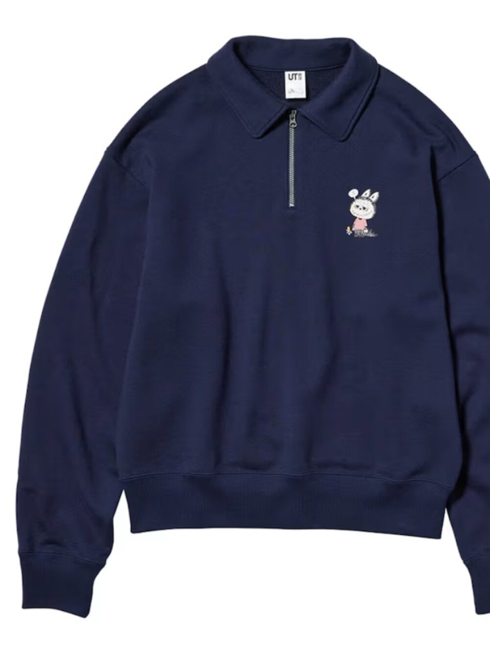 *NEW WITH TAGS* UNIQLO x POP MART Labubu Half-Zip Sweatshirt Navy Blue (L)
